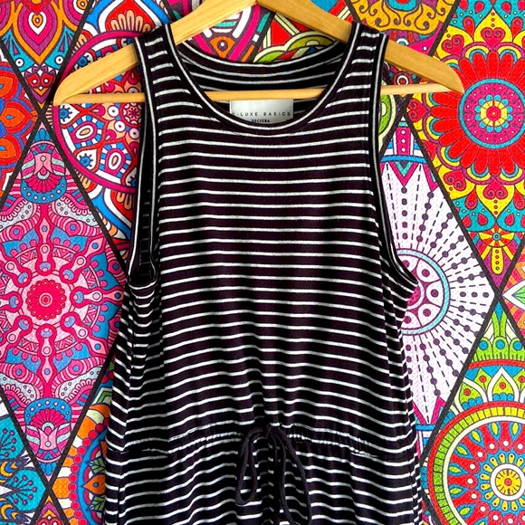 Decjuba D-LUXE BASICS Striped Sleeveless Tank Dress Sz XS - Picture 5 of 8